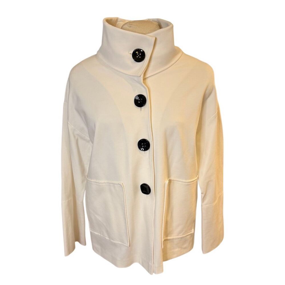 Joseph Ribkoff Women’s Vanilla Stand Collar Button Jacket size 10